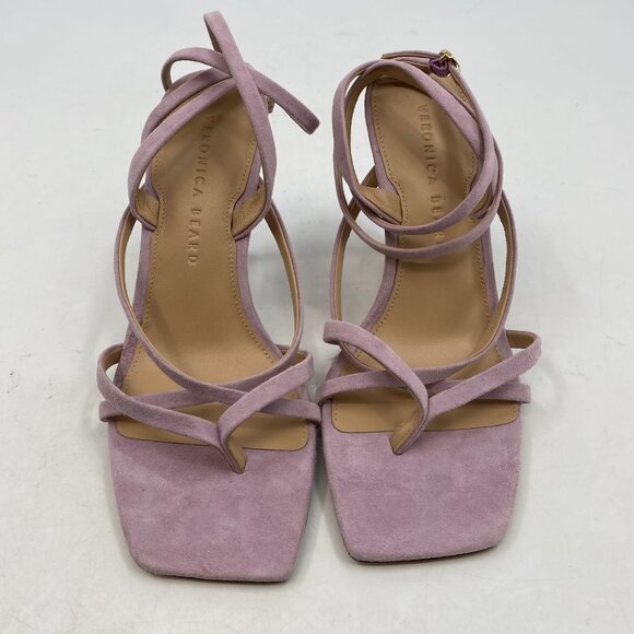 Veronica Beard Purple Suede Stiletto Heels | Size 6.5 - Picture 2 of 6